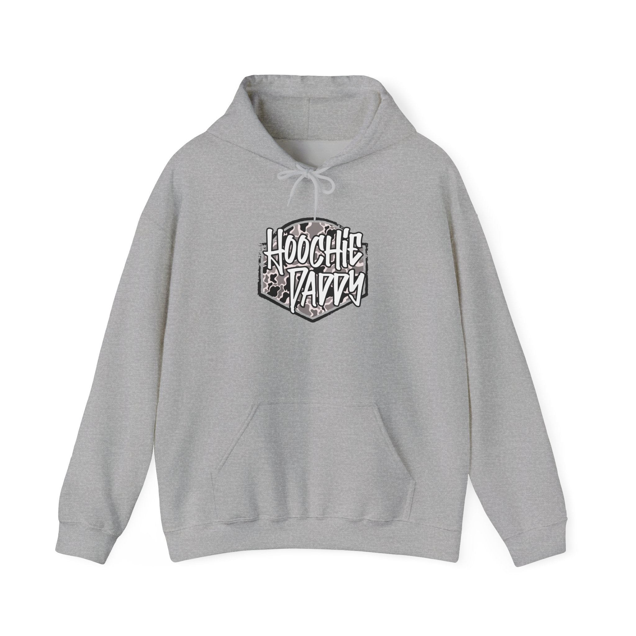 Hoochie Daddy Hoodie - Retro Badge Graphic Pullover