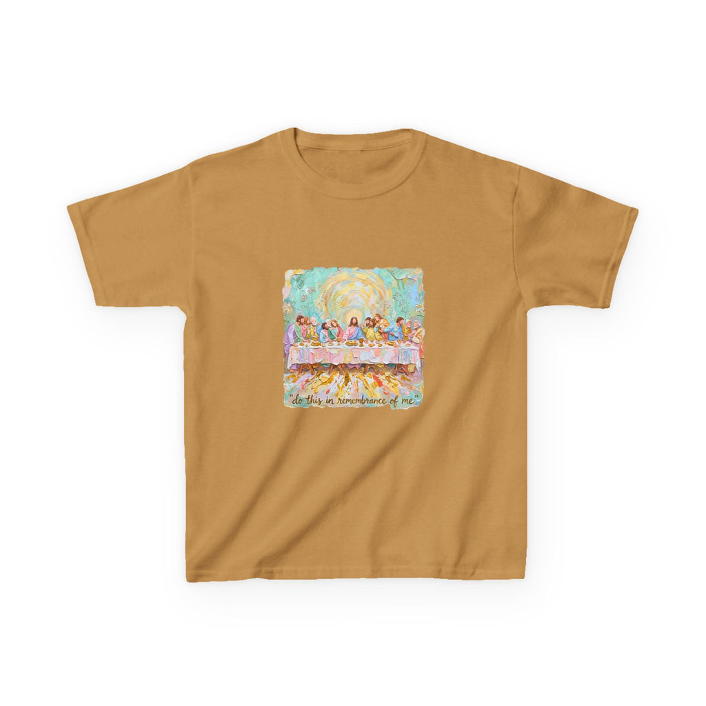 Kids Tee — Colorful 'The Last Supper' Painterly Art Shirt for Children
