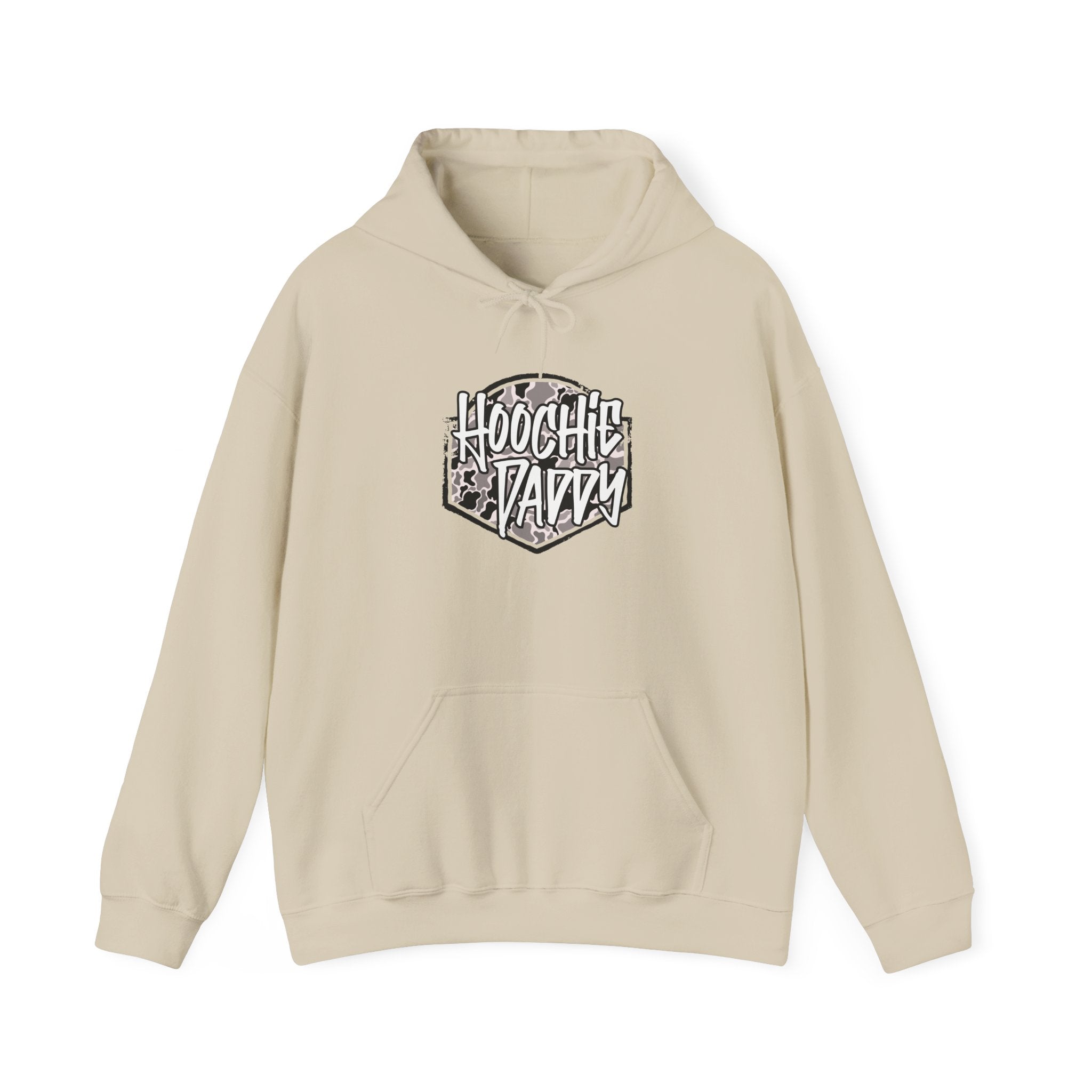 Hoochie Daddy Hoodie - Retro Badge Graphic Pullover