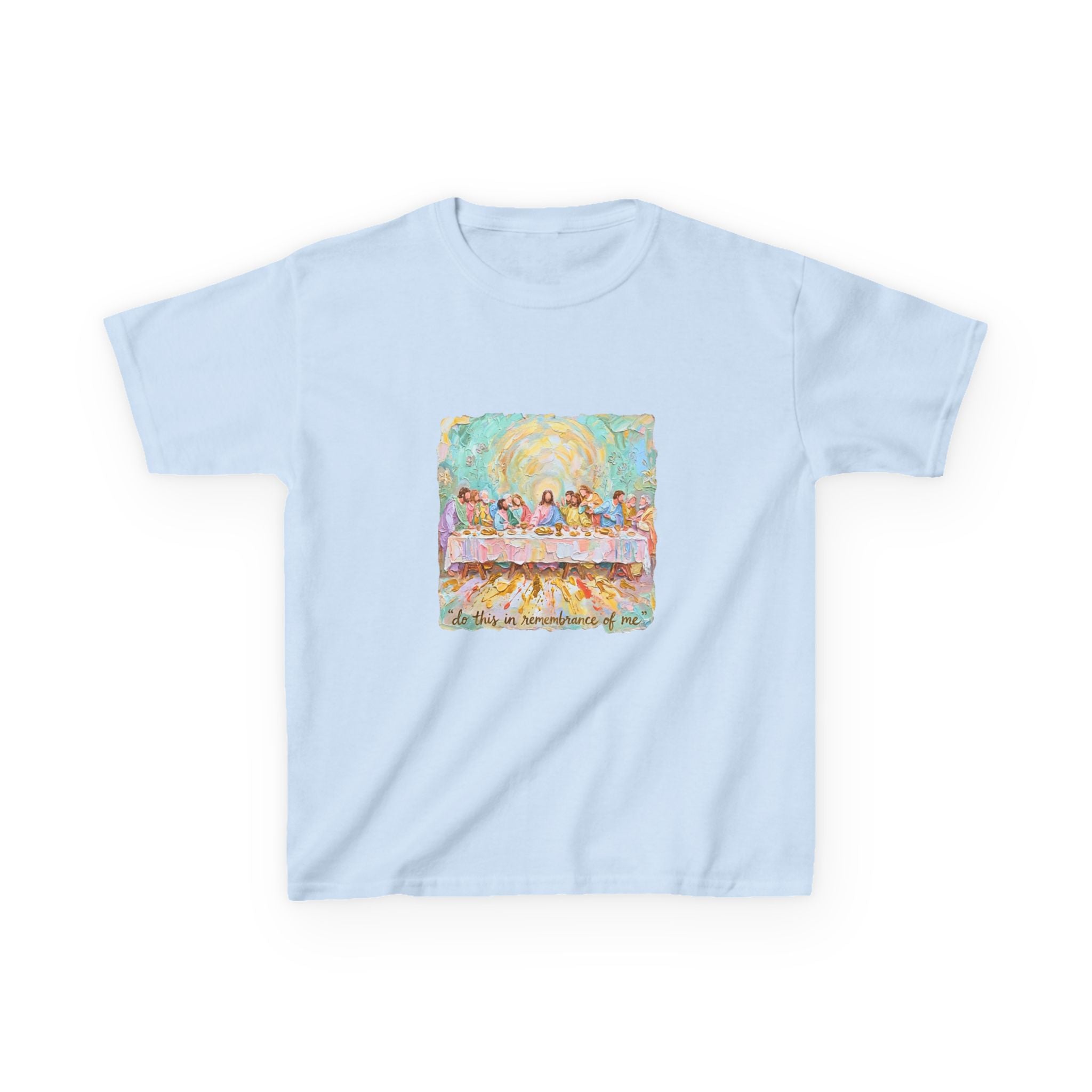 Kids Tee — Colorful 'The Last Supper' Painterly Art Shirt for Children
