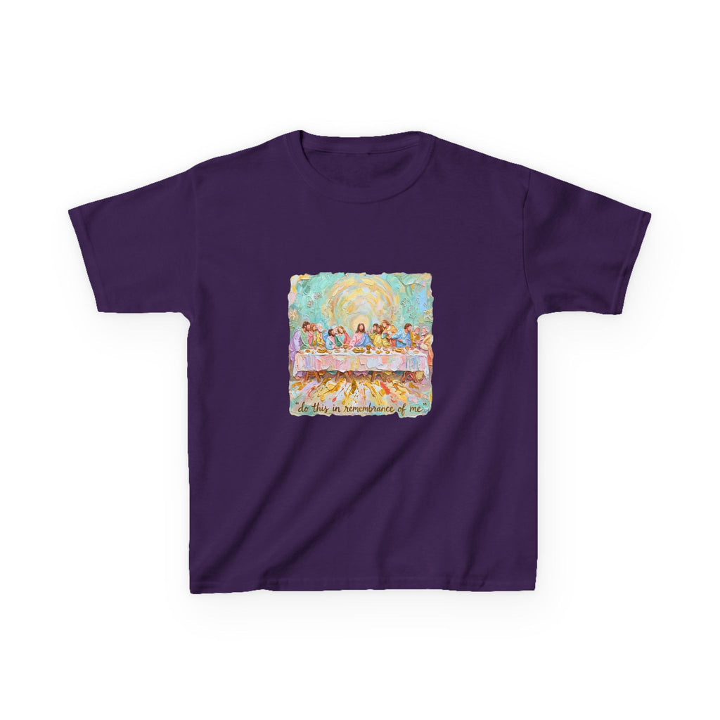 Kids Tee — Colorful 'The Last Supper' Painterly Art Shirt for Children