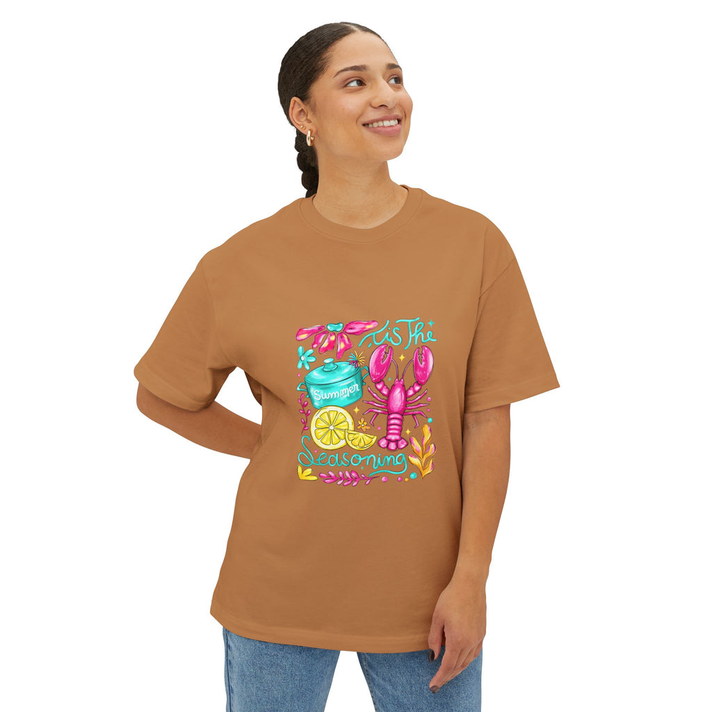 Lobster Seaside Tee — "Seas the Season" Beach Graphic T-Shirt