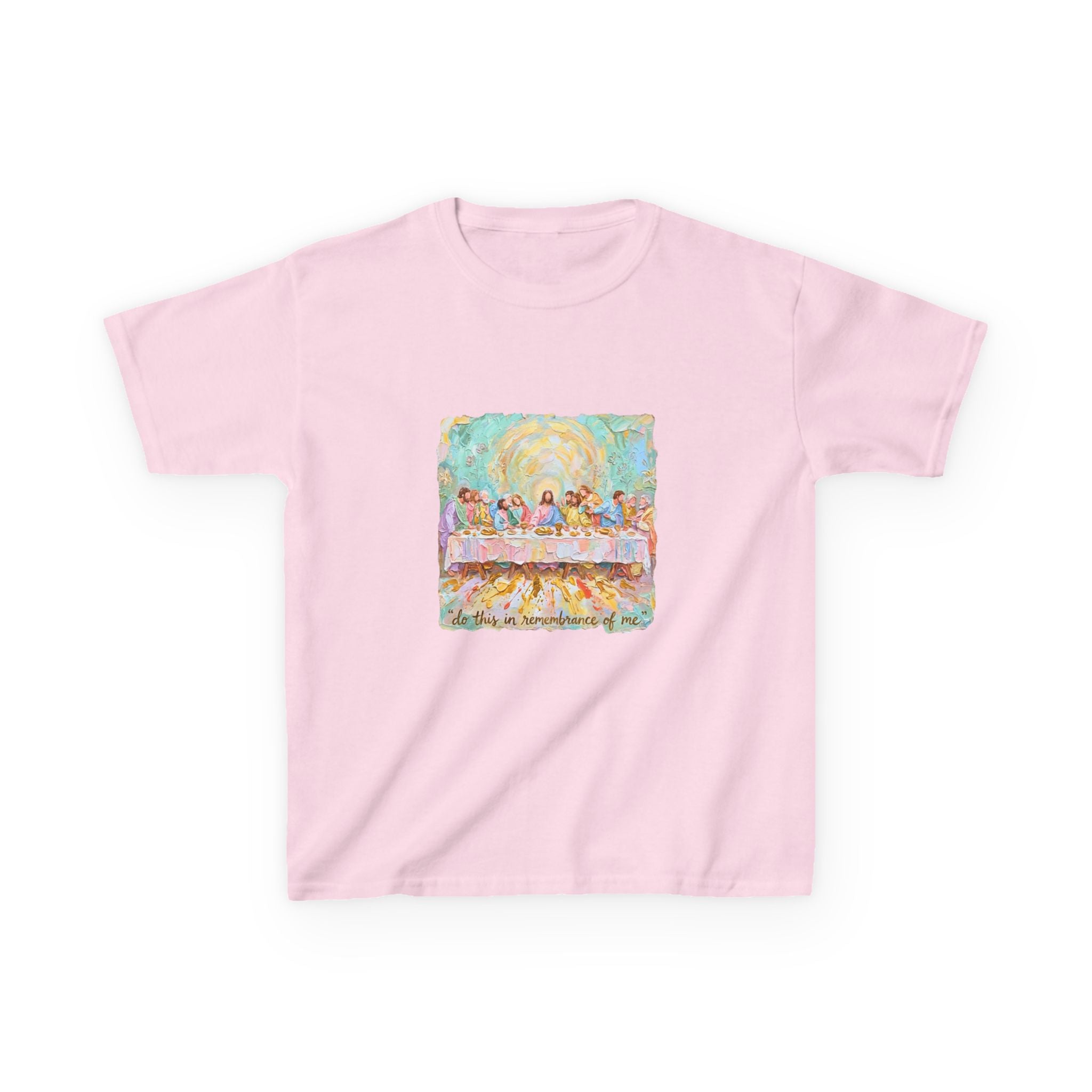Kids Tee — Colorful 'The Last Supper' Painterly Art Shirt for Children